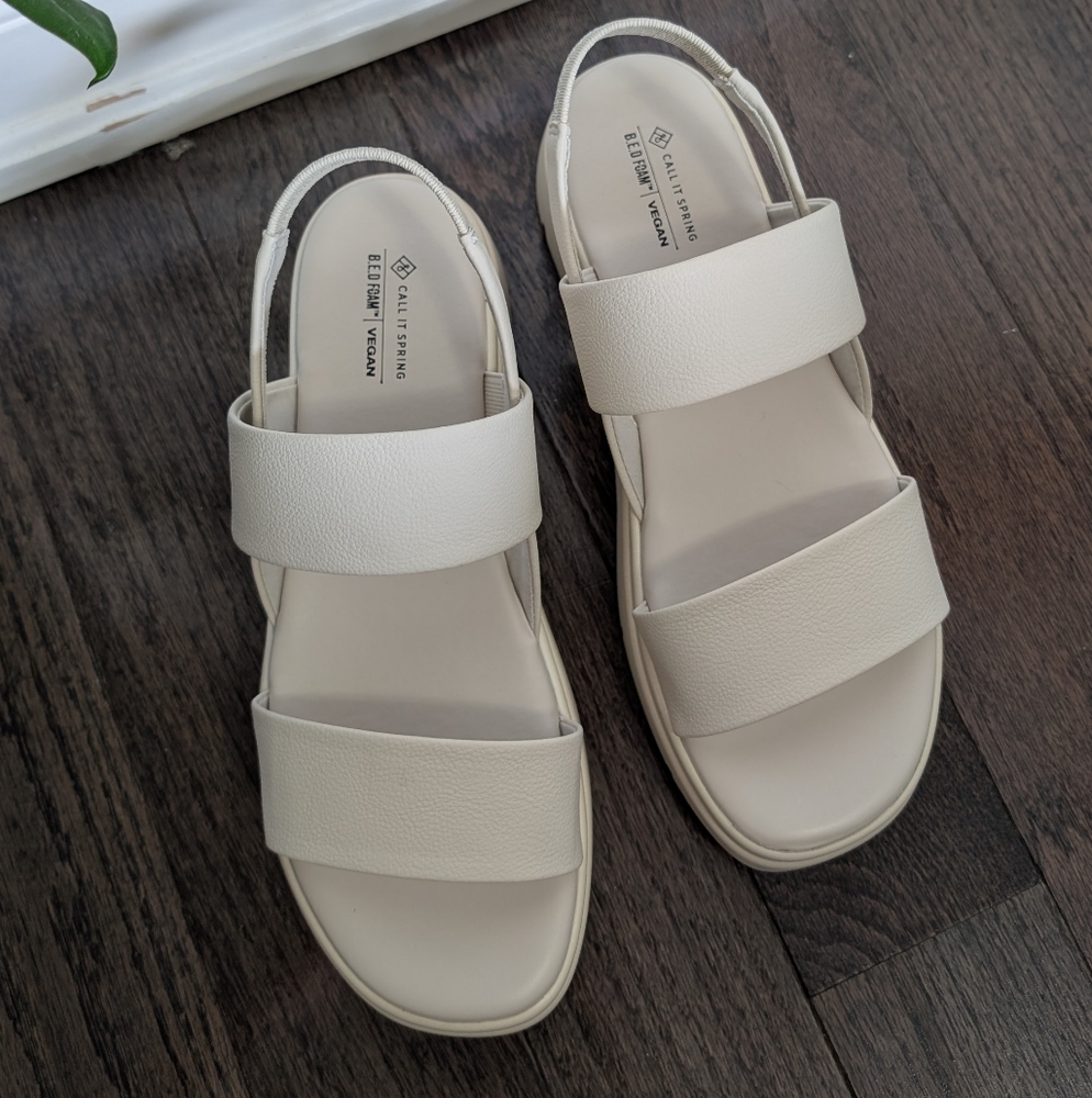 Call It Spring Adia Sandals - Cream - Picture 2 of 8